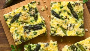 Asparagus & Goat Cheese Frittata Recipe Image
