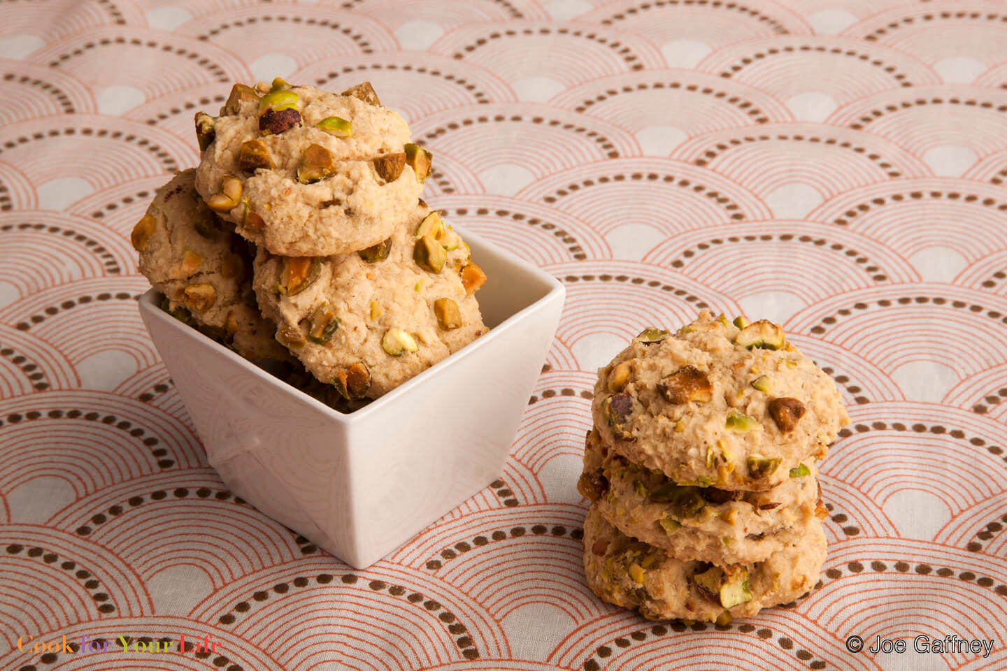 beans, cardamom, pistachio- bean cookies- cook for your life- anti-cancer recipes