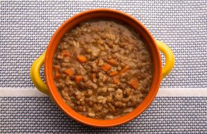 Brown Lentil & Rice Soup Recipe Image