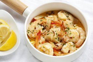 Butter Poached Garlic Shrimp Recipe Image