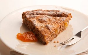 Pastel de frijoles cannellini con duraznos Recipe Image