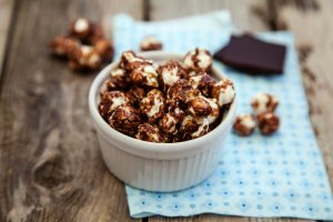 Chocolate Peanut Butter Popcorn Recipe Image
