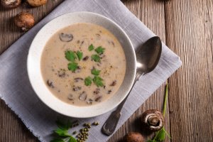 Creamy Almond Milk Mushroom Soup Recipe Image
