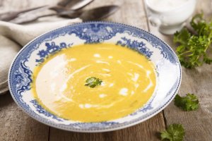 Curried Coconut Carrot Soup Recipe Image