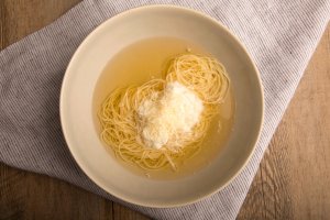 Capellini in Broth With Ricotta Recipe Image