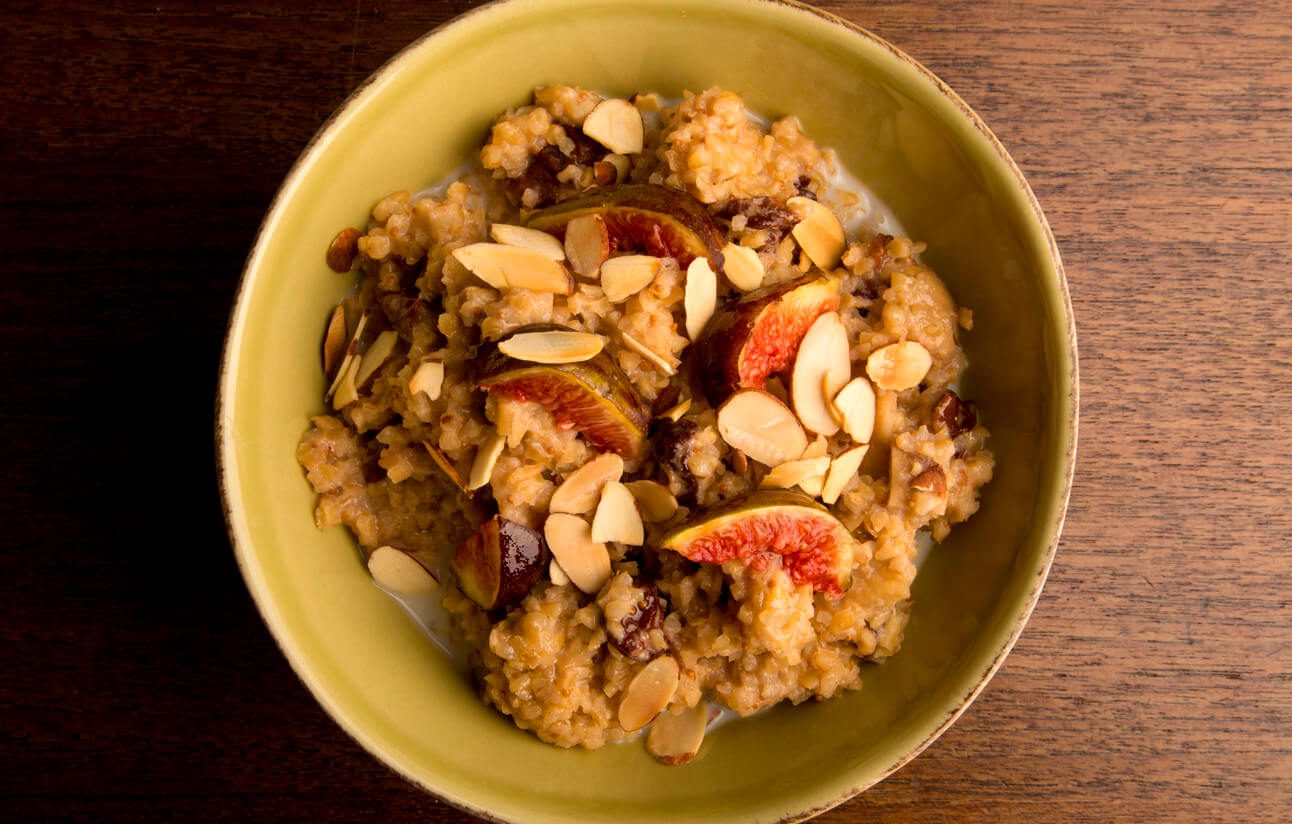 Fig & Bulgur Porridge- anti-cancer recipes- cook for your life