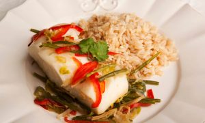 Fish ‘en Papillote’ with Ginger & Coconut Recipe Image