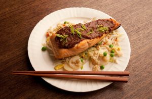 Pescado con Salsa de Miso y Mandarina Recipe Image