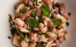 Fresh Cranberry Bean & Tuna Salad Recipe Image