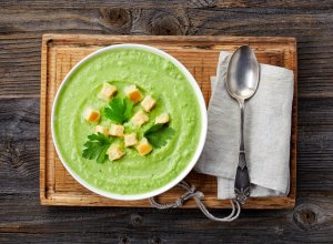 Gazpacho Verde With Tomatillos & Honeydew Recipe Image
