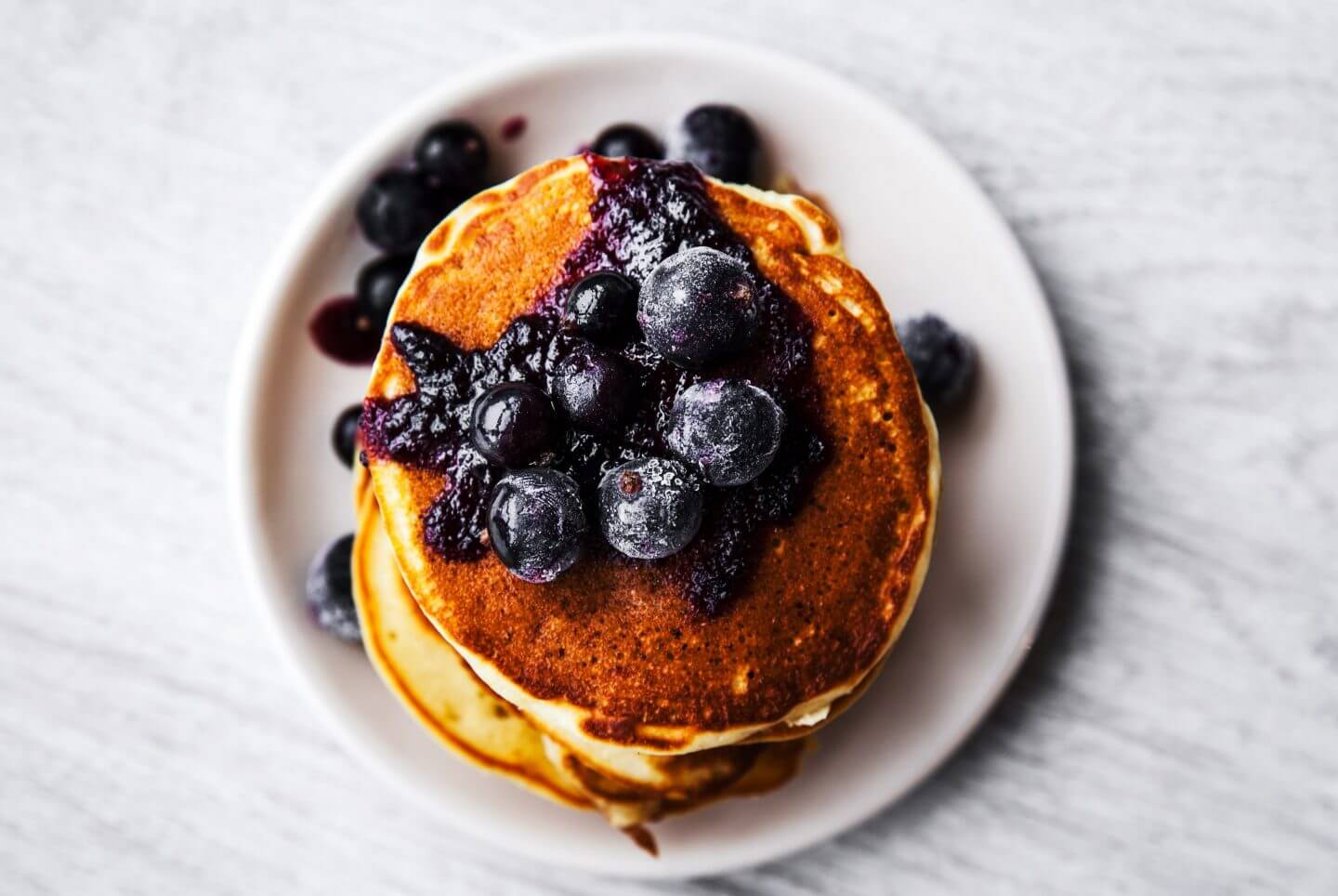 Gluten-Free-Coconut-Pancakes-Blueberry-Sauce-min