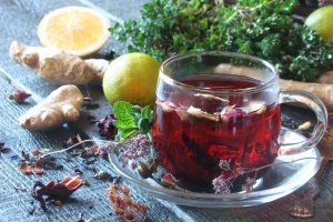 Ginger Hibiscus Tea Recipe Image