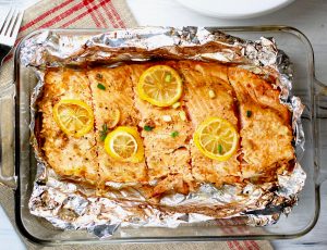 Lemon-Soy Baked Fish Recipe Image