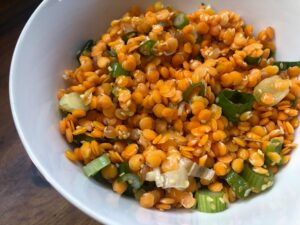Lentils With Green Onion & Sesame Recipe Image
