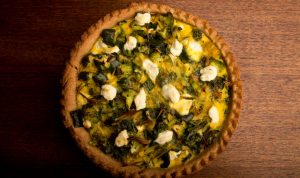 Broccoli & Goat Cheese Quiche Recipe Image