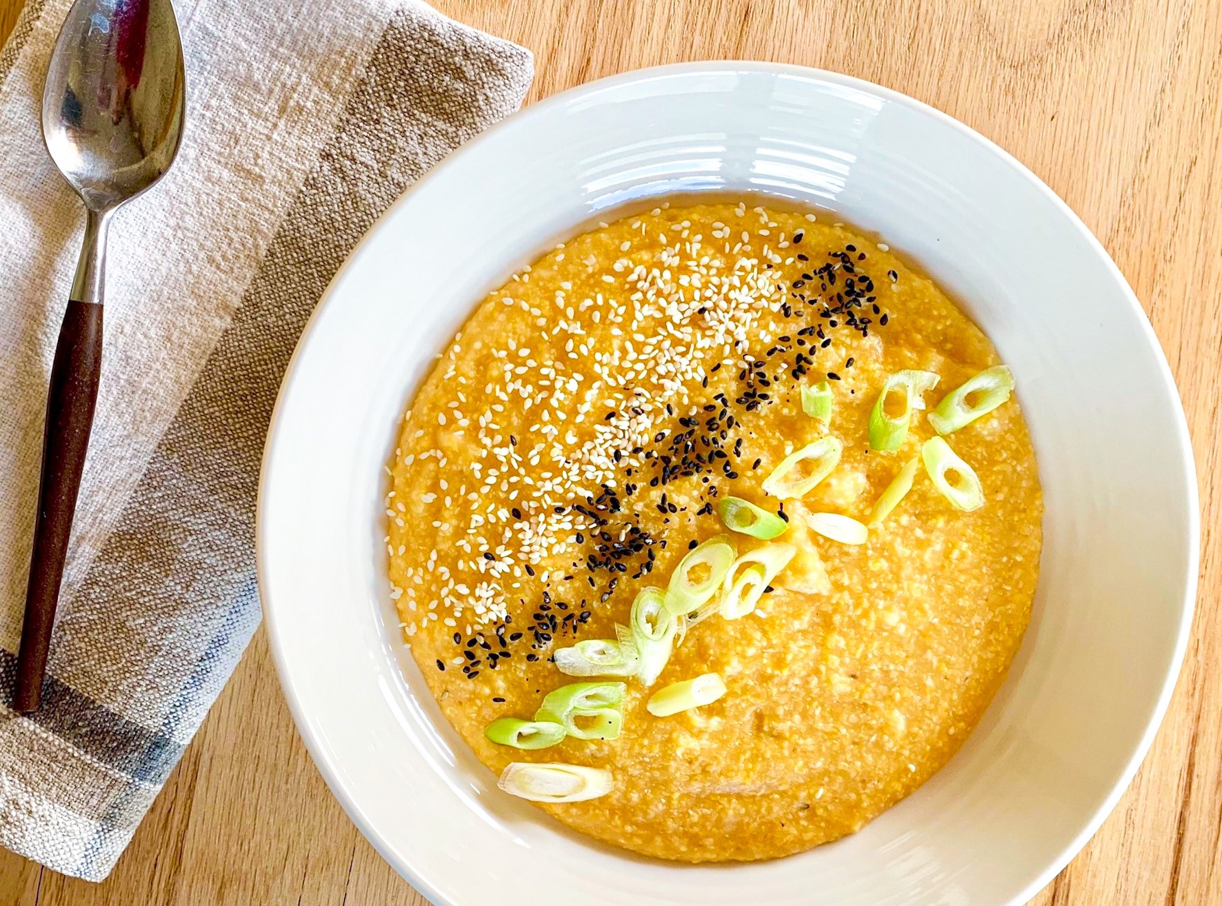 miso polenta, Drexel Food Lab