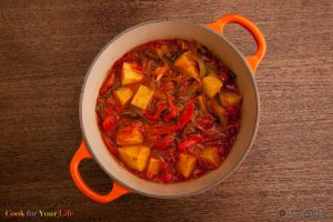 Potato & Pepper Stew Recipe Image