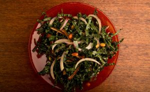 Shredded Kale Salad With Dates & Almonds Recipe Image