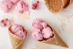 Cranberry- Orange Ice Cream Recipe Image