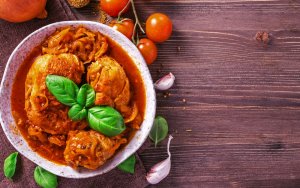 Chicken Stew with Rice & Tomatoes Recipe Image