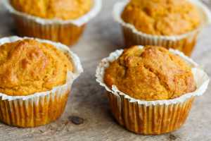 Pumpkin, Honey & Tahini Muffins Recipe Image