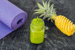 Pineapple Basil Smoothie Recipe Image