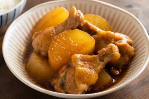 Simmered Chicken With Daikon Radish Recipe Image