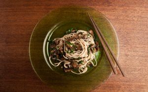 Soba Noodles With Mushrooms & Ramps Recipe Image