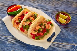 Spicy Baja-Style Shrimp Tacos Recipe Image