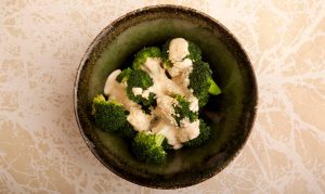 Steamed Broccoli with Sesame Remoulade Recipe Image