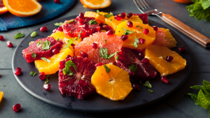 Ensalada de cítricos con jarabe de jengibre Recipe Image